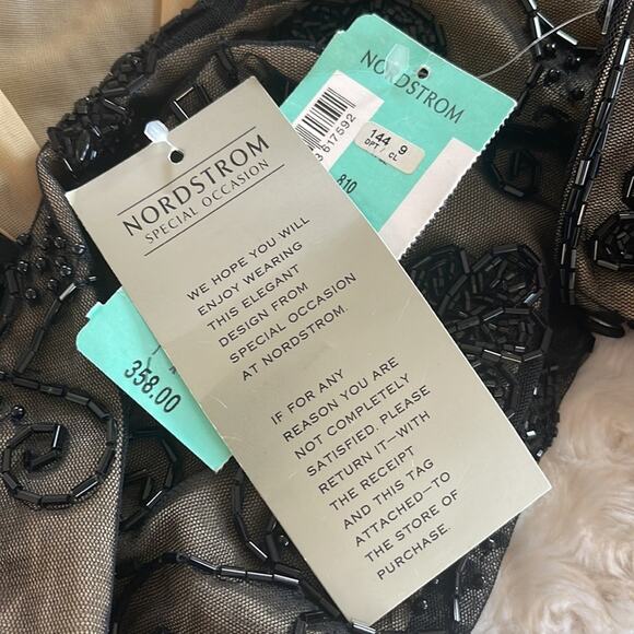 Bob Mackie Special Occasion Beaded Long Sleeve Bodysuit Black Size S - Picture 12 of 14